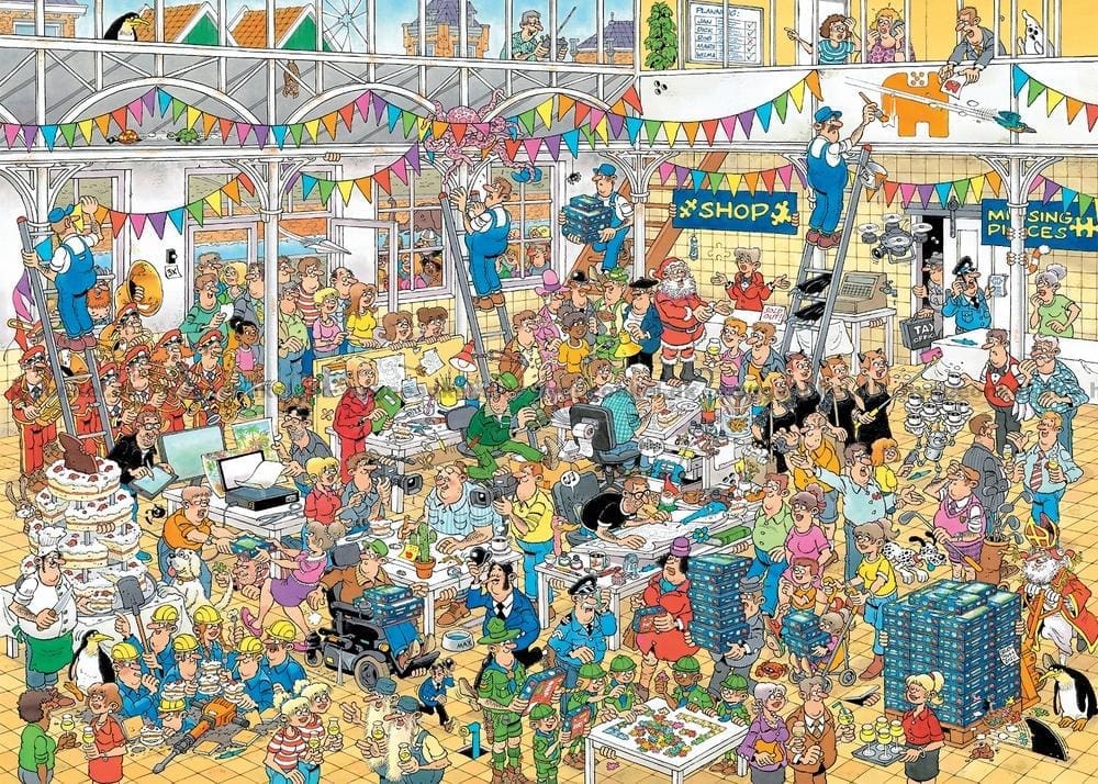 Jan van Haasteren Studio 10 Years puzzel - 1000 stukjes