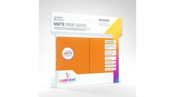 Sleeves Pack Matte Prime Orange (100)