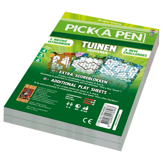 Pick A Pen: Tuinen Seizoenen level 4, 5, 6
