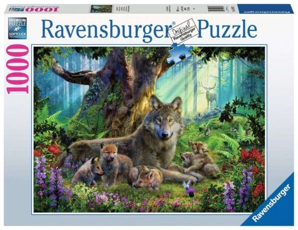 Familie Wolf in het Bos 1000 stuks puzzel