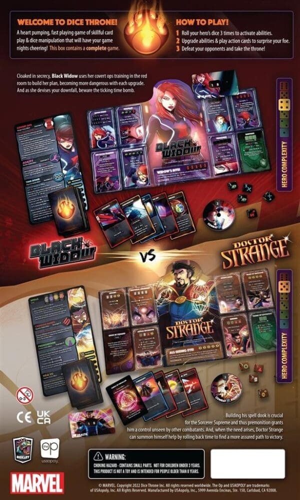 Dice Throne Marvel Black Widow & Doctor Strange - Afbeelding 4