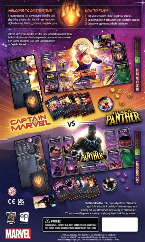Dice Throne Marvel Captain Marvel & Black Panther - Afbeelding 4