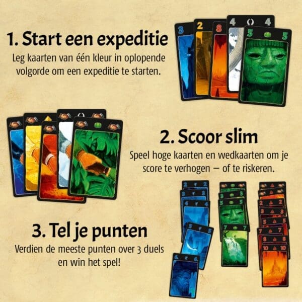 Lost Cities het kaartspel - Afbeelding 2