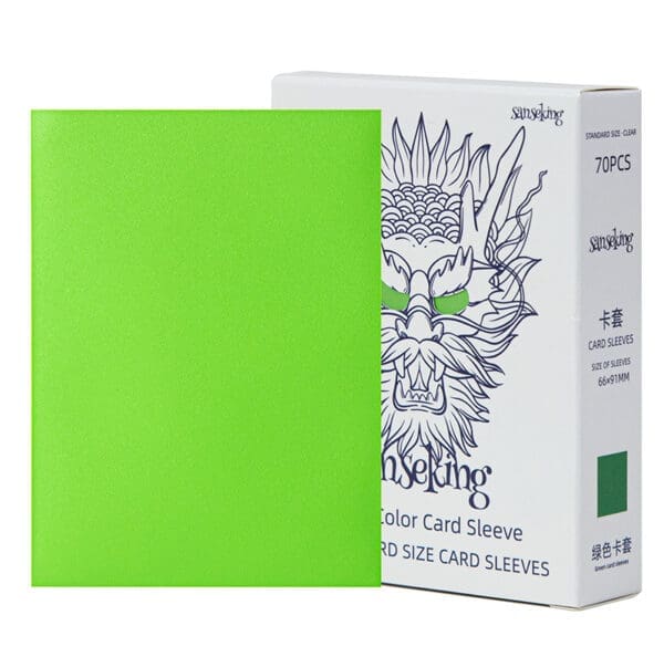 Sanseking White Dragon tournament sleeves 70 stuks green