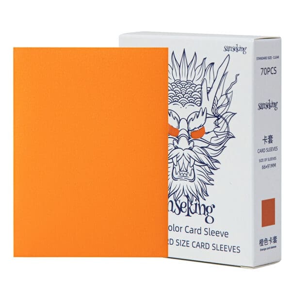 Sanseking White Dragon tournament sleeves 70 stuks orange
